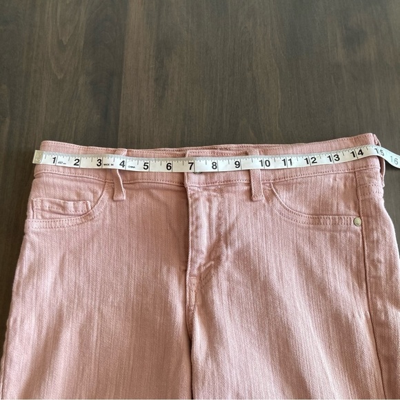 Pistola Pink Denim Cropped Skinny Jean With Side Zip Bottom 28 - Picture 12 of 14